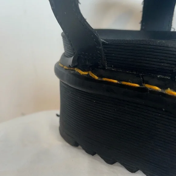 Doc Martens Blaire Leather Platform Sandals Size 6 - Picture 3 of 4